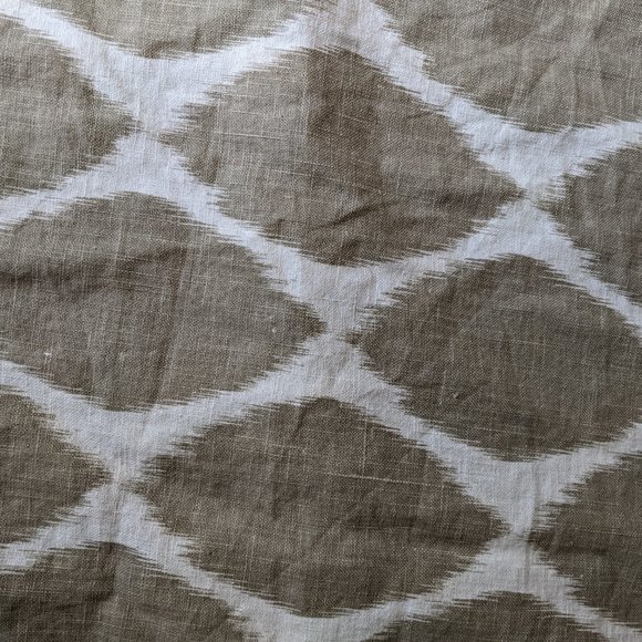 West Elm Neutral Pair of Beige Cream Brown Curtains Set (2) 46x92 - Picture 8 of 15